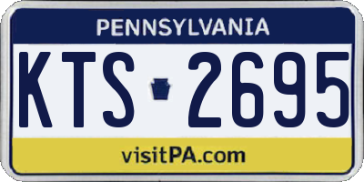 PA license plate KTS2695