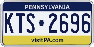 PA license plate KTS2696