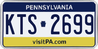 PA license plate KTS2699
