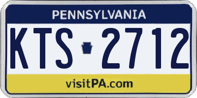 PA license plate KTS2712