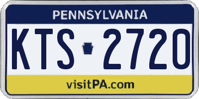 PA license plate KTS2720