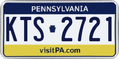 PA license plate KTS2721