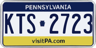 PA license plate KTS2723