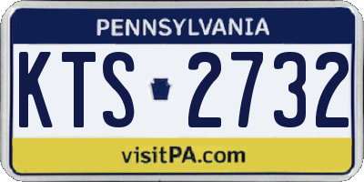 PA license plate KTS2732