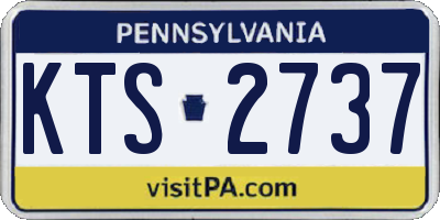 PA license plate KTS2737