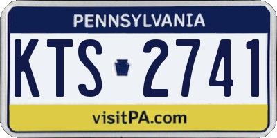 PA license plate KTS2741