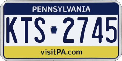 PA license plate KTS2745