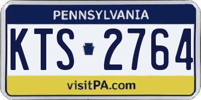 PA license plate KTS2764