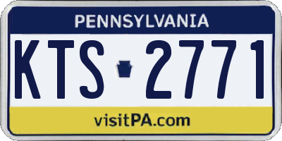 PA license plate KTS2771