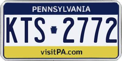 PA license plate KTS2772