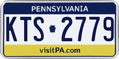 PA license plate KTS2779