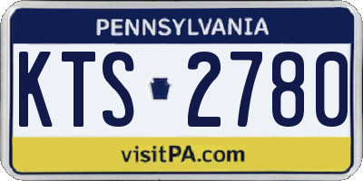 PA license plate KTS2780