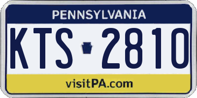 PA license plate KTS2810