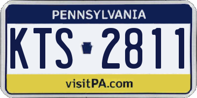 PA license plate KTS2811