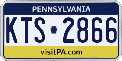PA license plate KTS2866