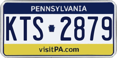 PA license plate KTS2879