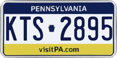 PA license plate KTS2895