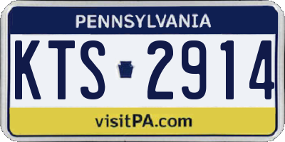 PA license plate KTS2914
