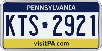 PA license plate KTS2921