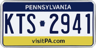 PA license plate KTS2941