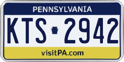 PA license plate KTS2942
