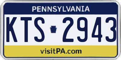PA license plate KTS2943