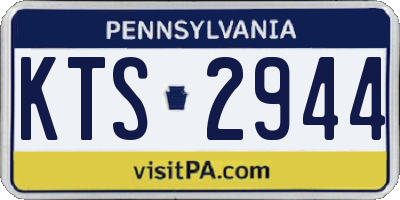 PA license plate KTS2944
