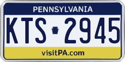 PA license plate KTS2945