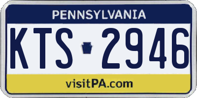 PA license plate KTS2946