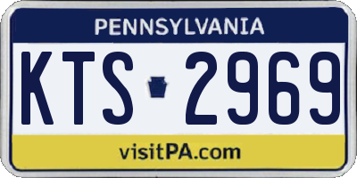 PA license plate KTS2969
