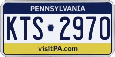 PA license plate KTS2970