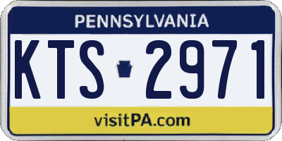 PA license plate KTS2971