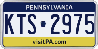 PA license plate KTS2975
