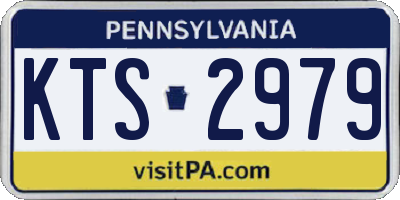 PA license plate KTS2979