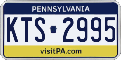 PA license plate KTS2995