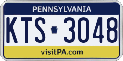 PA license plate KTS3048
