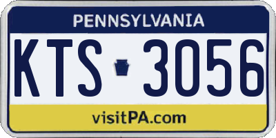 PA license plate KTS3056