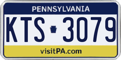 PA license plate KTS3079