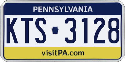 PA license plate KTS3128