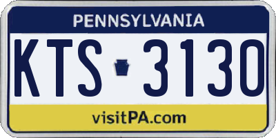 PA license plate KTS3130