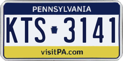 PA license plate KTS3141