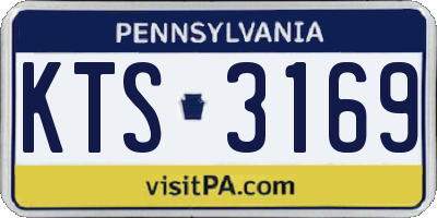 PA license plate KTS3169