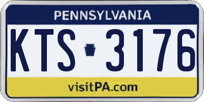 PA license plate KTS3176