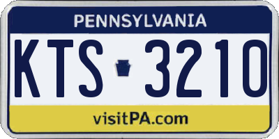 PA license plate KTS3210