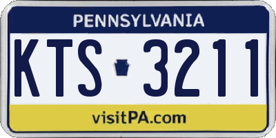 PA license plate KTS3211