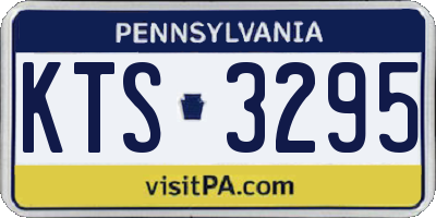 PA license plate KTS3295