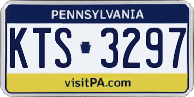 PA license plate KTS3297