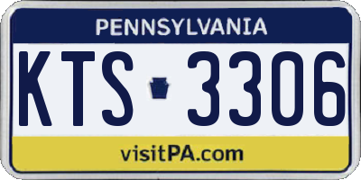 PA license plate KTS3306