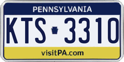 PA license plate KTS3310