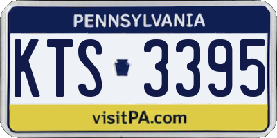 PA license plate KTS3395